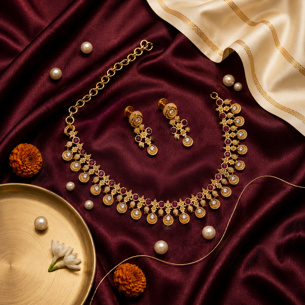 Kalyani Floral Choker