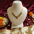 Palakka-Inspired Green Stone Neckpiece