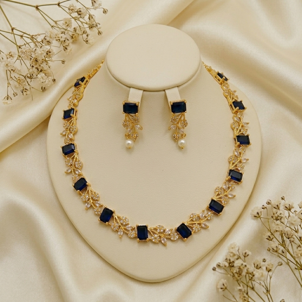Pallavi Crystal Necklace Set