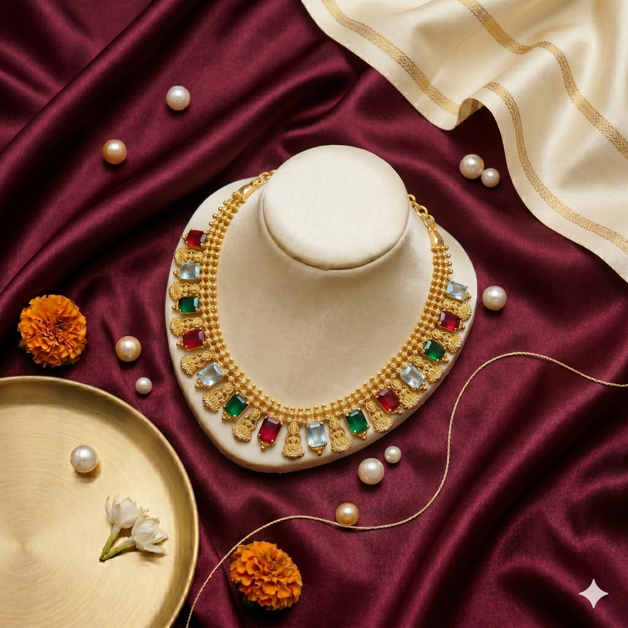 Rajkumari Mosaic Choker Set